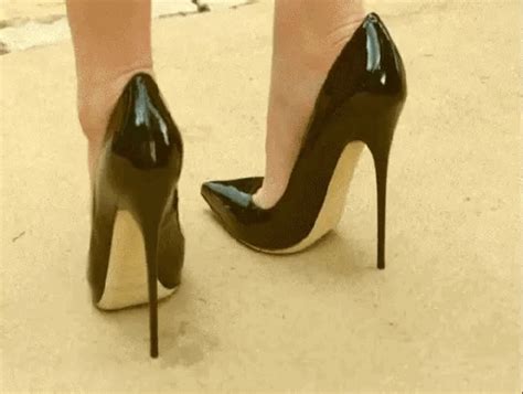 high heels gif|Walking in heels gif